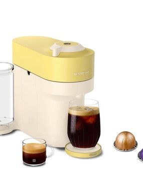 Nespresso Yellow and Cream OriginalLine Capsule Coffee Machine